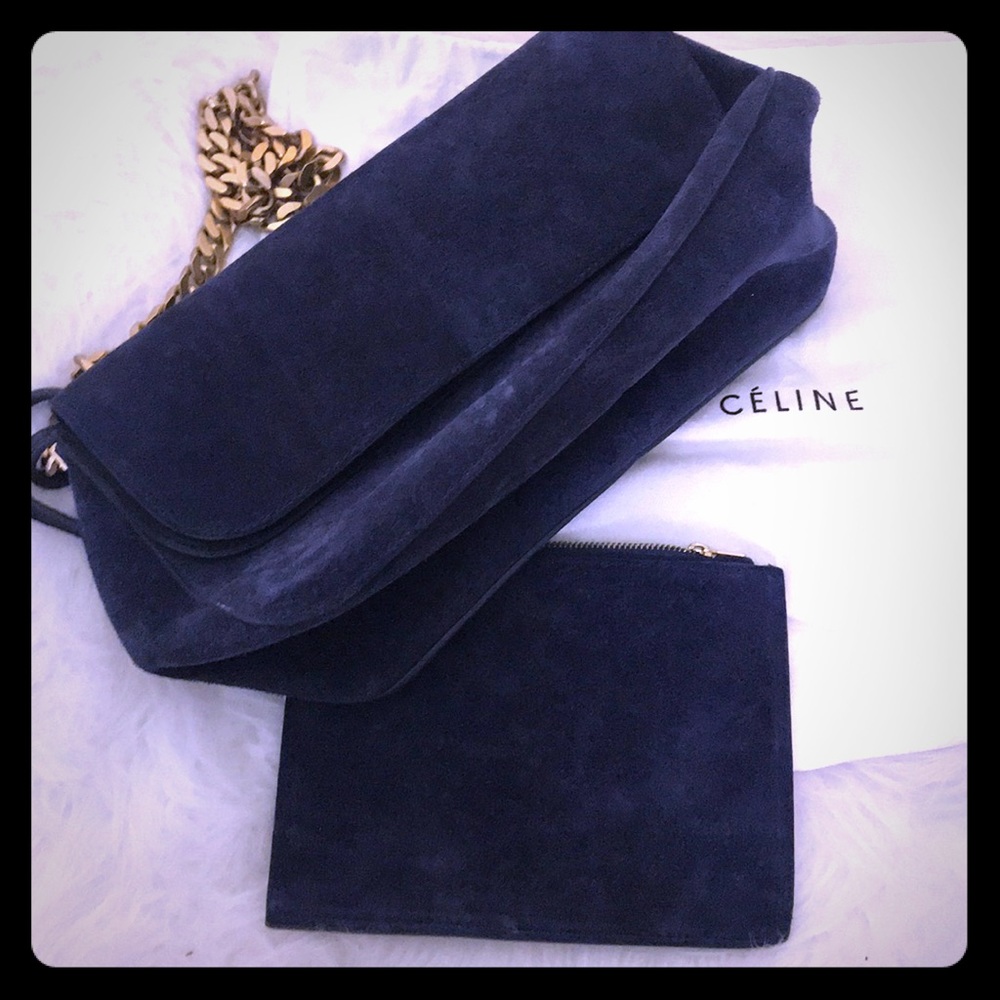 Celine suede handbag